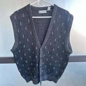 Men's Grey Knit sweater vest